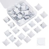 Adesivo De Cristal Fingerinspire, Acrílico Quadrado, 30 Mm, 40 Unidades