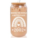 Presentes De 23º Aniversário Da Cup Tagdank Para Mulheres, 16 Onças, Tema De 2002