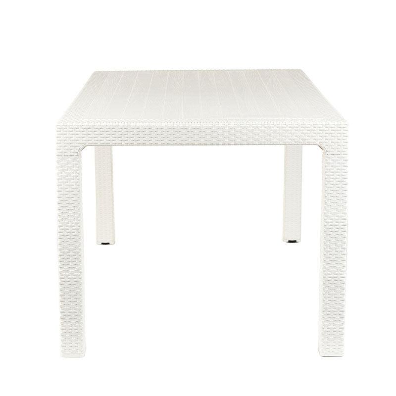Mesa Rattan Mônaco 90x90cm - Branco