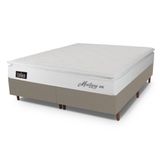 Cama Box Queen Hellen Mustang Espuma D45 Pillow Top Branco