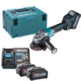 Esmerilhadeira Makita Angular A Bateria 115mm Com 2 Baterias 40v Carregador 127v E Maleta