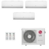 Ar Condicionado Multi Split Inverter Lg 21 000 3x Evap Hw 9 000 Quente Frio 220v