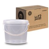 Embalagem Plástica Para Marmitas - Kit 12 Pçs