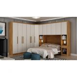 Modulado Casal Completo 6 Portas 8 Gavetas - Rizon-cumaru-fendi - Móveis Novo Horizonte