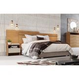 Cabeceira Para Cama Box Casal Com 2 Mesas De Cabeceira - Prime-cumaru Off White - Móveis Novo Horizonte