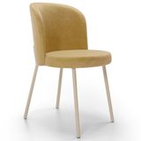 Cadeira Para Sala De Jantar Cozinha Estofada Gavi Arena L02 Couríssimo Fendi Lyam Decor