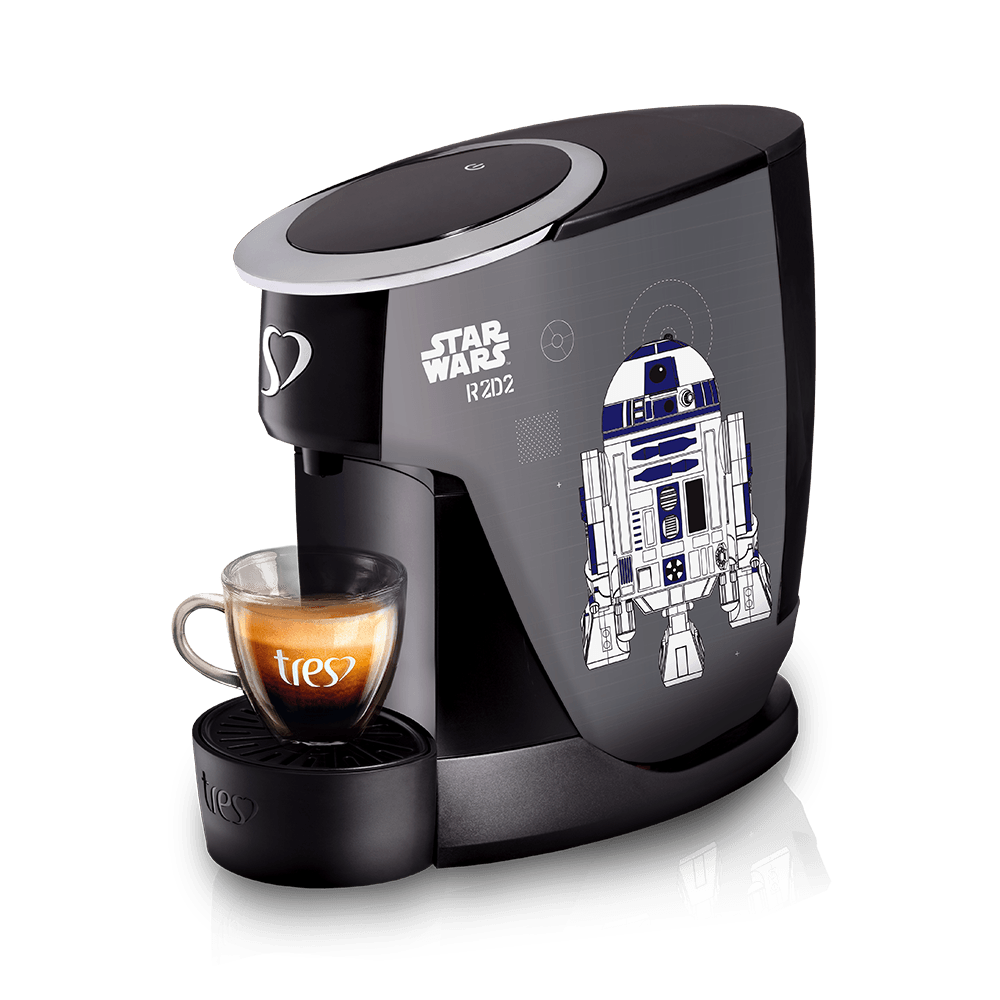 Cafeteira Expresso Tres Automática Star Wars Preto 220v - R2d2 e Bb-8