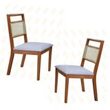 Cadeiras P- Mesa De Jantar Madeira Maciça - Luna - Art Salas