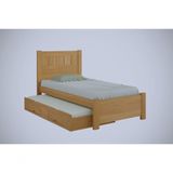 Cama Solteiro Com Cama Auxiliar - Primícia Plus-cinamomo - Móveis D&#39;doro