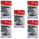 Kit 20 Ganchos De Metal Tipo S Multiuso Guarda Roupa 10cm