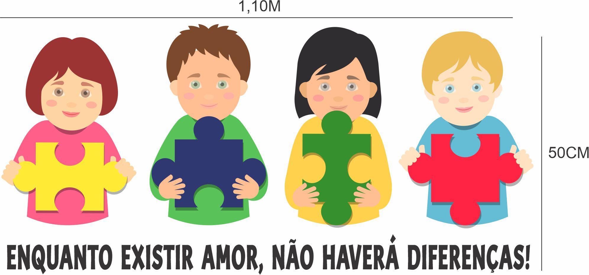 Adesivo Parede Crianças Autistas Tea Inclusão Autismo - Carrefour