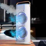 Ventilador Torre Usb Potente Duplo Mesa Super Refrigera