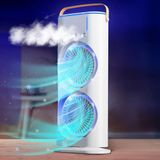Ventilador Torre Usb Potente Duplo Mesa Melhor Resfriamento