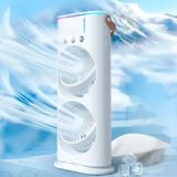 Ventilador Torre Usb Potente Duplo Mesa Melhor Umidificador