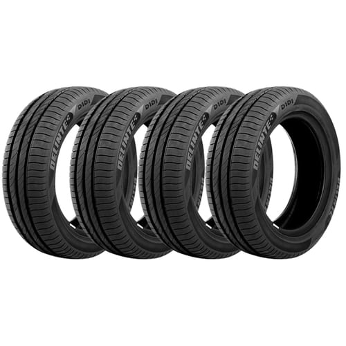 Kit 4 Pneus Delinte Aro 15 195/65R15 D1D1 HT 91V Alta Ultra Quilometragem