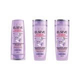 Kit Elseve Hidra Hialuronico 1 Cond 400ml + 2 Shampoo 400ml