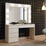 Camarim Com Lâmpadas De Led - Berlim-off White - Mavau Móveis