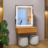 Camarim Com Espelho E Led - Lyon-naturale - Mavau Móveis