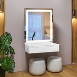 Camarim Com Espelho E Led - Lyon-branco - Mavau Móveis