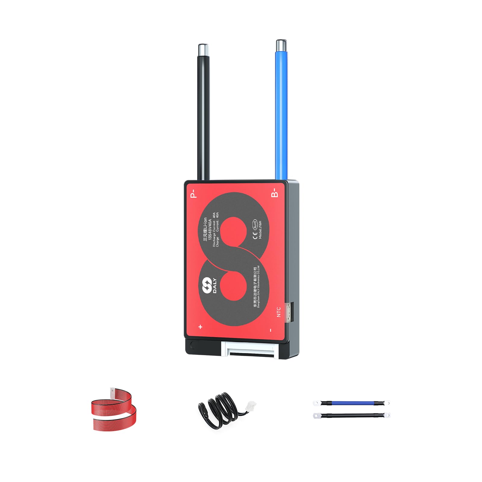 Placa De Proteção De Bateria Daly 4s-16s Bms 15a A 200a 48v 40a