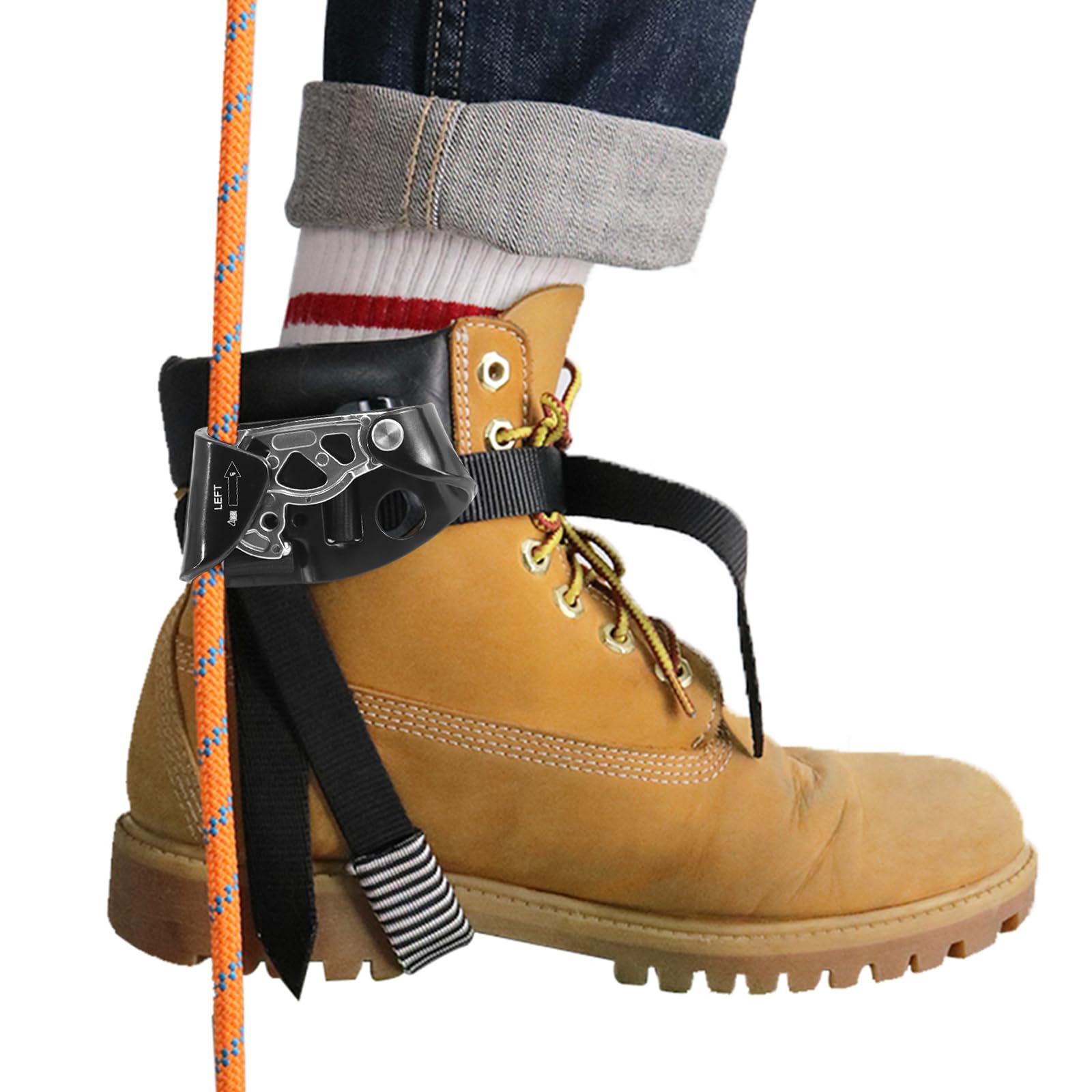 Foot Ascender Newdoar Left Black Para Corda De 8-13 Mm Com Certificação Ce