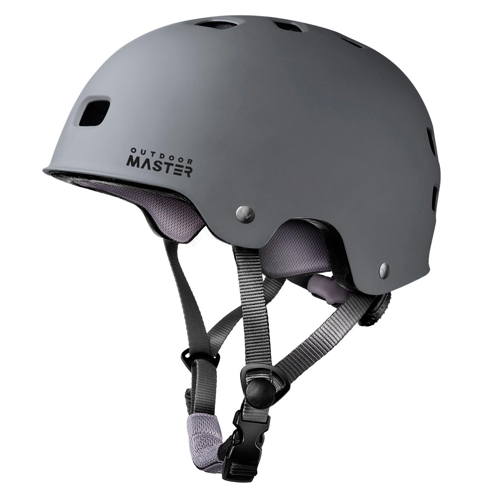 Capacete Outdoormaster Skateboard Cycling Grey Xs Para Crianças