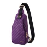 Mochila Sling Waterfly Fashion Chest Bag, Nylon Roxo
