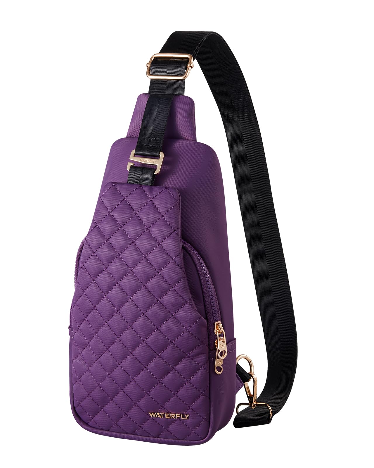 Mochila Sling Waterfly Fashion Chest Bag, Nylon Roxo