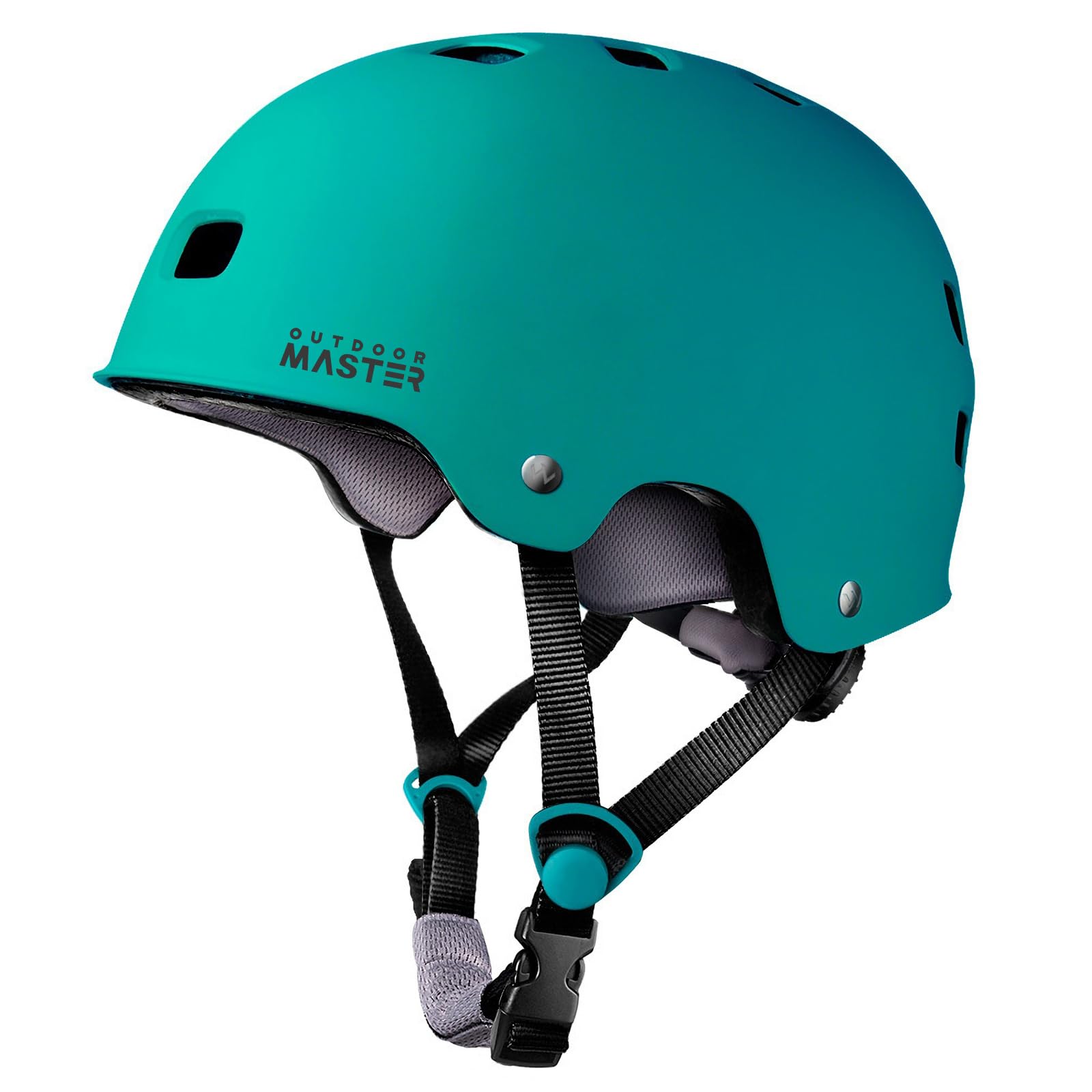 Capacete Outdoormaster Skateboard Cycling Para Crianças Sea Green