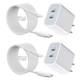Carregador Trimdish Iphone De Carregamento Rápido De 3 M Com 2 Portas Usb C
