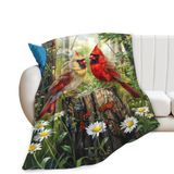 Cobertor Tourrest Cardinal Bird Flannel 125x100cm