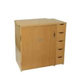 Gabinete Luxo 5 Gavetas P/maquina De Costura Domésticamarfim