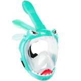 Máscara Facial Completa Snorkel Zipoute Snorkel Para Crianças Com Vista De 180°