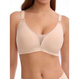Sutiãs Luckmeey No Underwire Deep V Push Up Com Cobertura Total