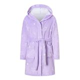 Roupão De Banho Umeyda Girls Soft Warm Plush Print, Flanela 2t