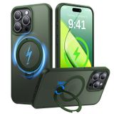 Capa Para Celular Giisorde 360° Com Suporte Magnético Para Iphone 15 Pro Max Verde