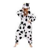 Macacão Newcosplay, Pijamas Para Animais, Pelúcia, Vaca, Adulto