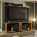 Rack Bancada Com Painel Para Tv Até 70 Polegadas 1,80m Freijó / Preto Notável