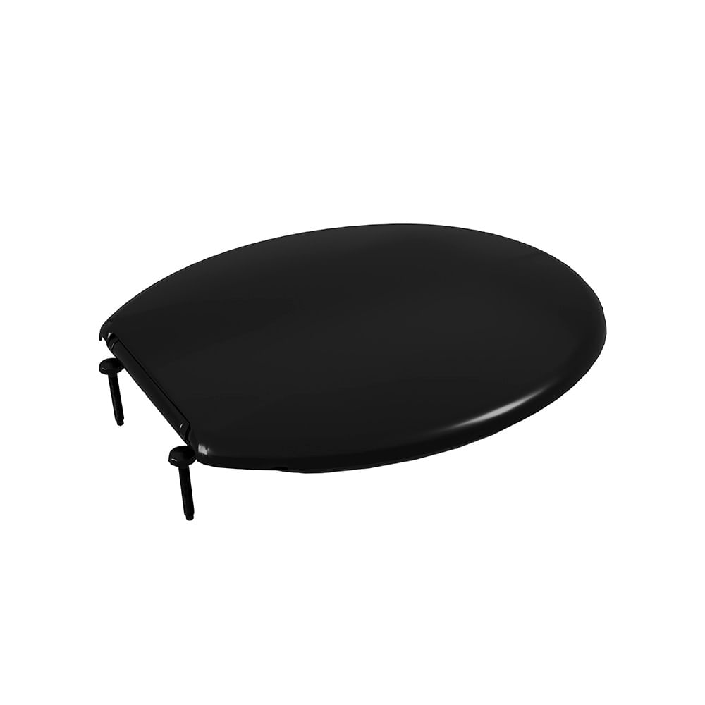 Assento Sanitário Plástico Astra Taj/as Slim Almofadado Preto