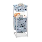 Cesto De Roupa Duplo 2 Andares Organizador Multiuso Para Banheiro Quarto Lavanderia E Brinquedos