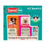 Kit Sanol Dog De Shampoo, Colônia E Condicionador