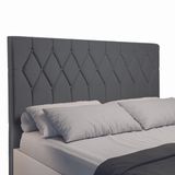 Cabeceira Estofada Para Cama Box Casal Miami De 1,40m Suede Dobuê