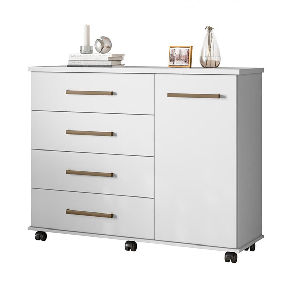 Cômoda 4 Gavetas Flora Branco Demóbile
