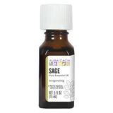 Óleo Essencial De Sálvia (salvia Officinalis) 0,5 Fl Oz Por Aura Cacia (pacote Com 6)