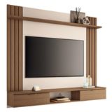 Home Suspenso Solus Castanho/off White Para Tv Até 70 - Hb Móveis