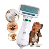 Secador Pet 2 Em 1 De Pelo Escova Pente Tosa Profissional Portátil