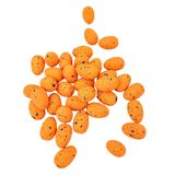 Kit 36 Mini Ovo De Páscoa Laranja Decorativo 3x2cm