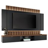 Home Suspenso Illusion 2.2 Preto/castanho Para Tv Até 70 - Hb Móveis