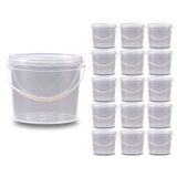 Balde De Plástico Pequeno - Kit 15 Pçs