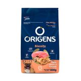 Biscoito Origens Cães Adult.mini/peq.peru,aveia,cereais 400g